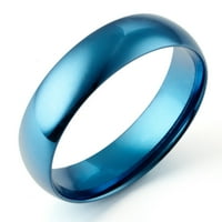 Blizanci Ženska kupola Plava godišnjica obećava vjenčanje titanijumske prstene širine SAD Veličina 8.