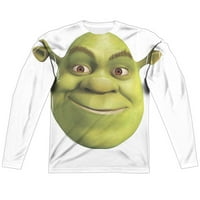 Shrek - glava - redovna fit majica s dugim rukavima - X-velika