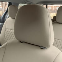 Grupni prilagođeni poklopci sjedala za Toyota Sienna 2011-, poklopac autosjedalice za automatsko sjedalo Stražnji tromotni poklopci sjedala u neoprenskoj, vodootpornim i gaznim poklopcima za pranje - čvrsta bež