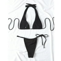Levmjia Womens Dvije kupaće kostime za bandeau zavoj bikini set push-up brazilski kupaći kostimi za