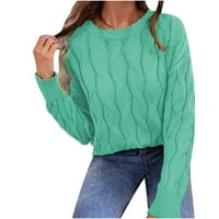 Homodles New Fashion Ženski jesenski džemper čišćenje - spajanje zelene veličine S