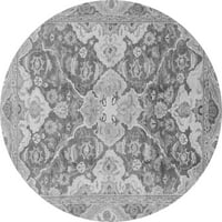 Ahgly Company u zatvorenom okruglu Orijentalno siva tradicionalnih prostirki, 8 'krug