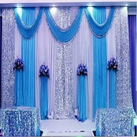 Techtongda plava vjenčana recepcija za povratne dekorare za svečanost pozadina Novo
