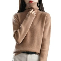 Ženske modne džempere za žene plus veličine Kašmir pulover Vuna u obliku vrata Ležerne prilike, jesenska