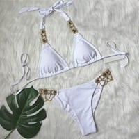 Kupaći kostimi Rovga Moderijske žene Diamond Bikini set Bandeau zavoj za bandiranje kupaći kostimi