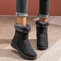Cipele za sneg za žene čizme za snijeg jesen i zimska modna plišana plišana topla i nepropusna udobnih