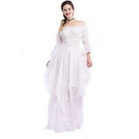 Viktorijanska haljina za žene plus veličina Cosplay princeza maskarska haljina retro flare rukave srednjevekovne