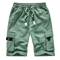 Muški teretni kratke hlače modni potez elastični struk casual klasični teretni kratke hlače sa džepovima