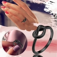 Srebrni jednostavan minimalistički prstenje za prste za srce za žene vjenčani angažman nakit