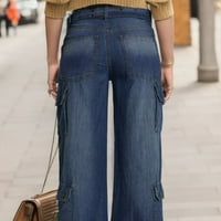 Akiihool traperice Ženske žene ultra udobnost sa Fle Motion Jegering Jeans