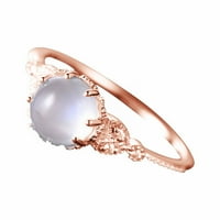 Duhgbne Fashion ženski mjesec dijamantski prstenski prstenski prstenski prstenski prsten za angažman prsten
