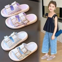 Dječje dječje djevojke 'papuče za kovanje odsječenih za nošenje mekog dna flip flops Little Child Velika