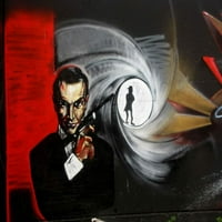 Graffiti Bond - platna ili fino štampana zidna umjetnost