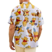 Kufutee WINNIE The Pooh T košulje 3D Print kratkih rukava Ležerne prilike, Muške žene Djeca slatka Winnie