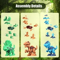 Igračke dinosaura za 7+ godinu stari 7+ godina, razdvajaju dinosaur igračke za djecu 3-5-7, stabljike