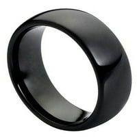 Tungsten Carbide brušeni šupljinski sjajni središte vjenčani prsten za muškarce ili dame