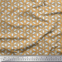Soimoi Georgette viskoza Tkanina Geometrijska mandala tiskana tkanina širom