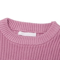 Baywell Toddler Dječak plemen džemper okrugli vrat dugih rukava duks zima topli kabelski pleteni džemper