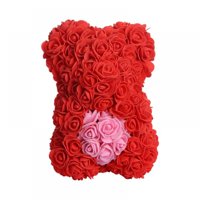 Rose Bear Tedddy Bear Flower Bear Poklon Bo - Poklon za rođendan, Dan majki, Dan zaljubljenih 15,7 ''