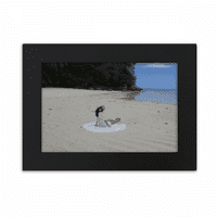 Ellie Yao Beautiflu Girl Beach Sea Reef Desktop Foto okvir ukrasi Slika umjetnička slika