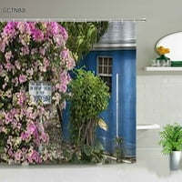 Street vanjski cvjetni pejzažni ispis kupatila tuš za prehrambeni prostor za pranje kućnog dekoracija