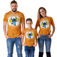 Majica Porodična odijela Stitch majica Ljetni vrhovi Stilski kratki rukav Crew Crt Majica Mammy & Me,