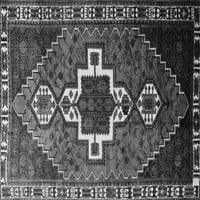 Ahgly Company u zatvorenom pravokutniku Perzijski sivi tradicionalni prostirci područja, 6 '9 '