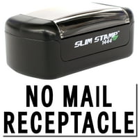Slim Pre-Inketed Bez pečata posude za poštu, SLIM 1444, ultra tanak dizajn, veličina utikaka 1 2 za 1-3 4