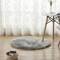 Kućni spavaćinjski kat okrugli mekana lepršava stolica za sjedenje Sofa tepih CARPET COPLION WHILE WHITE