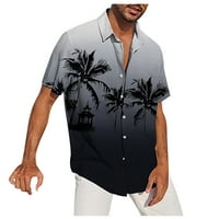 Hanas Fashion Casual Man majice Dizajnerski proljetni ljetni muške povremene pamučne pune boje majica