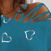 Ženske vrhove bluza Žene kratki rukav ležerni otisnuti modni modni vrat kratkih ljetnih bluza plava