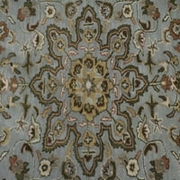 Magicrugs art deco cvjetni antikni u nevolji 8 '8' orijentalni krug tepih, sivi