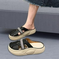 Žene klizne sandale modne podne slajdove cipele debele papuče platforme crne boje 37