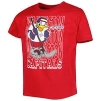 Predškolske ustanove Crveni Washington Capitals Disney Trostruki logo majica