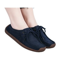 Colisha Womens Stanovi čipkasti Loafers Comfort casual cipele rade lagane čamce cipele bez klizanja