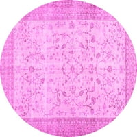 Ahgly Company u zatvorenom okruglom sažetkom ružičaste suvremene prostirke savremene površine, 3 'runda