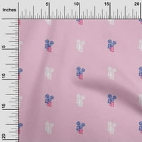 Onuone viskozni dres pastel ružičasti tkanini listovi blok zanatske projekte Dekor tkanina štampan dvorište