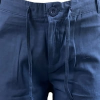 Esencijali Muške kratke hlače Ležerne prilike klasične fit, pribor za plažu, modni muškarci pamučne