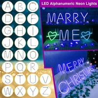 LED neone lampice Alphanumerički LED ukras svjetla LED potpisuju Modeliranje svjetla za ukrašavanje