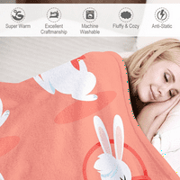 Happy Uskršnji dekorativni pokrivač s jastučnice za krevet za krevet dnevni boravak kauč na razvlačenje