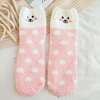 Božićne poklone Čarape za žene djevojke zadebljanje toplim slatkim uzorkama nejasne pahuljasto meke