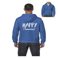 Muška dukserica pulover sa punim zip - kampiranje