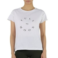 Yuj Dame White Full Moon Logo Majica, Veličina Medium