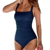 Ženska jedno kupaće kostim seksi ramena za kupanje odijelo za kravatu za plišanje za plivanje