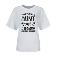 Žene Mom Life Majice Grafičke majice Smiješno pismo Štampano Tee Tops Majčin dan Ležerne bluza