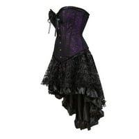 Taqqpue Ženska siktna suknja Renesance Gothic korzet haljina za žene Gothic Burlesque Kostimi Bustier