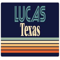 Lucas Texas Vinil naljepnica za naljepnicu Retro dizajn
