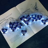 SI STINAL STAR SVIJETSKI Svjetlo za svijeće za judaizam Hanukkah Chanukah Pasher Shabbat ukras ukras
