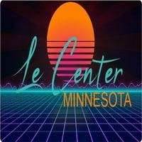 Dugo jezero Minnesota Vinil Decal Stiker Retro Neon Design
