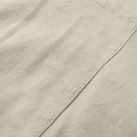 TUPHREGYOW ženske pamučne posteljine vrhovi klirence v majice izreza novi stil Solidan trendi klasični
